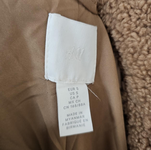 H&M Women's Brown Teddy Jacket - Picture 8 of 8
